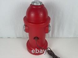 Vintage Fire Hydrant Blow Mold Light Nightlight Light Up Firefighter Decorations