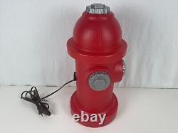 Vintage Fire Hydrant Blow Mold Light Nightlight Light Up Firefighter Decorations