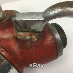 Vintage Fire Hydrant Hose Water Thief Wye Splitter Elkhart Brass with Male Ends