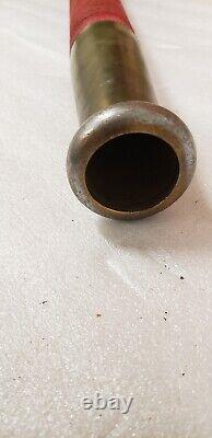 Vintage Fire Nozzle Playpipe Akron Brass Mfg 37 Inch Wrapped
