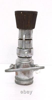 Vintage Firefighter Fire Hose Nozzle Elkhart Brass Mfg Co