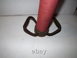 Vintage Fireman's Fire Truck Nozzle Cannon 30 Long Gun Solid Brass/Red Chorded