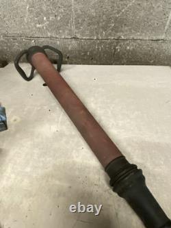 Vintage Fireman's Fire Truck Nozzle Cannon 30 Long Gun Solid Brass/Red Chorded