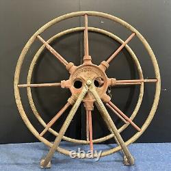 Vintage Fireman's SECO Manufacturing Co. Fire Hose Reel 1000 1012 Detroit Mi