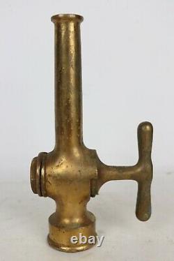 Vintage Foamite-Childs Corporation Fireman's Heavy Brass Fire Hose Nozzle 9