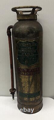 Vintage Foamite Crusader Brass Fire Extingusher Elmira New York La France EMPTY