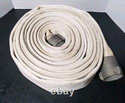 Vintage Goodall Dri-Rack Fire Hose with Red Head NH, 50ft Firefighting