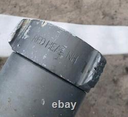 Vintage Goodall Dri-Rack Fire Hose with Red Head NH, 50ft Firefighting
