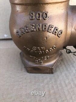 Vintage Greenberg 300 2-1/2 Fire Hydrant Valve #121