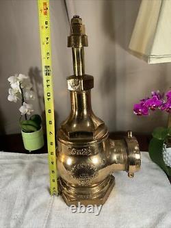 Vintage Greenberg's Sons Brass Fire Hydrant 4 x 2 1/2 GORGEOUS Condition RARE