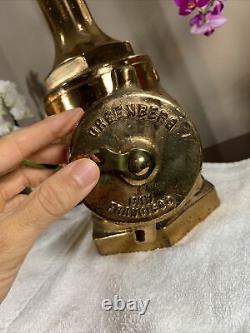 Vintage Greenberg's Sons Brass Fire Hydrant 4 x 2 1/2 GORGEOUS Condition RARE