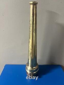 Vintage Grether Fire Equipment Brass Fire Hose Nozzle