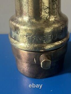 Vintage Grether Fire Equipment Brass Fire Hose Nozzle