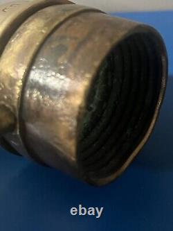 Vintage Grether Fire Equipment Brass Fire Hose Nozzle