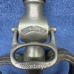 Vintage Grether Fire Nozzle Dayton Ohio Firefighter Leather Handles 18