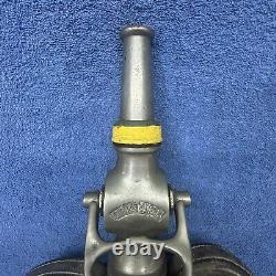 Vintage Grether Fire Nozzle Dayton Ohio Firefighter Leather Handles 18