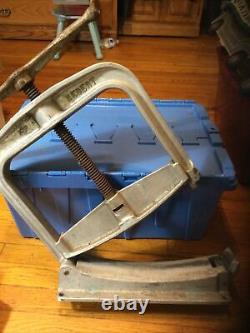 Vintage Hebert Fire Hose Clamp Up To 6 Aluminum Frame Steel Screw PLEASE READ