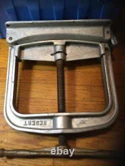 Vintage Hebert Fire Hose Clamp Up To 6 Aluminum Frame Steel Screw PLEASE READ