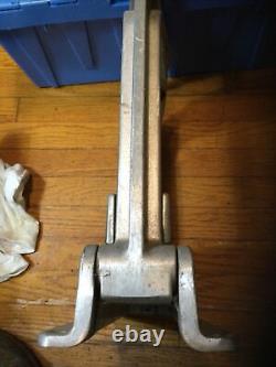 Vintage Hebert Fire Hose Clamp Up To 6 Aluminum Frame Steel Screw PLEASE READ
