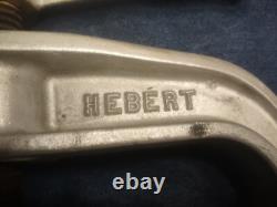 Vintage Hebert Fire Hose Clamp Up To 6 Aluminum Frame Steel Screw no wood base