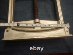 Vintage Hebert Fire Hose Clamp Up To 6 Aluminum Frame Steel Screw no wood base