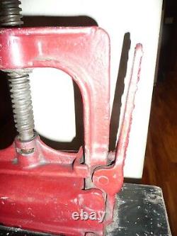 Vintage Hebert Fire Hose Screw Down Clamp With Quick Release On One Side