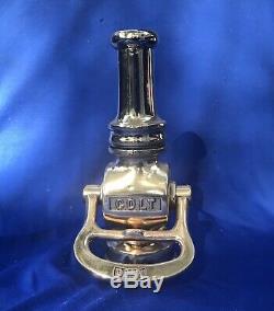 Vintage Highly Polished Colt Fire Nozzle Pat. 1917