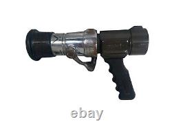 Vintage Imperial Akron Brass Fire Nozzle GPM 95-60 Firefighter w Pistol Grip