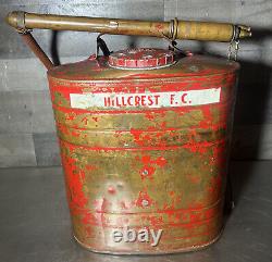 Vintage Indian Fire Pump D. B. Smith & Co. Utica NY Firefighter Equipment
