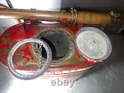 Vintage Indian Fire Pump D. B. Smith & Co. Utica NY Firefighter Equipment