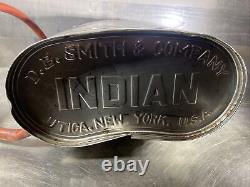 Vintage Indian Fire Pump D. B. Smith & Co. Utica NY Firefighter Equipment. ID #4