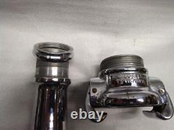 Vintage J. M. Loeffler Chrome Fire Hose Nozzle Assembly 4 piece lot