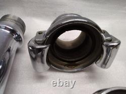 Vintage J. M. Loeffler Chrome Fire Hose Nozzle Assembly 4 piece lot