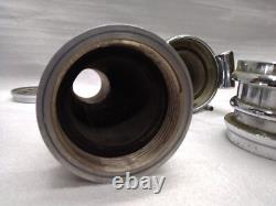 Vintage J. M. Loeffler Chrome Fire Hose Nozzle Assembly 4 piece lot
