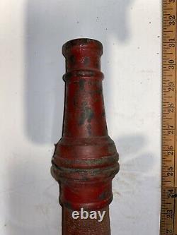Vintage James Boyd & Bro Wrapped Brass Fire Hose Nozzle Playpipe With Coupler RARE