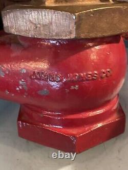 Vintage James Jones? 12 Fire Hydrant Firefighters Hose Connector 4 & 2 1/2