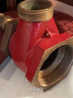 Vintage James Jones? 12 Fire Hydrant Firefighters Hose Connector 4 & 2 1/2