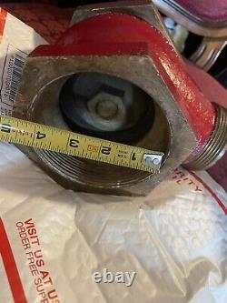 Vintage James Jones? 12 Fire Hydrant Firefighters Hose Connector 4 & 2 1/2