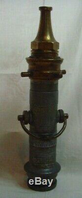 Vintage John Morris & Sons Ltd Fireman's Firefighter Fire Hose Nozzle Close Open