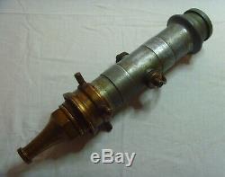 Vintage John Morris & Sons Ltd Fireman's Firefighter Fire Hose Nozzle Close Open