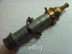 Vintage John Morris & Sons Ltd Fireman's Firefighter Fire Hose Nozzle Close Open