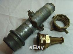 Vintage John Morris & Sons Ltd Fireman's Firefighter Fire Hose Nozzle Close Open