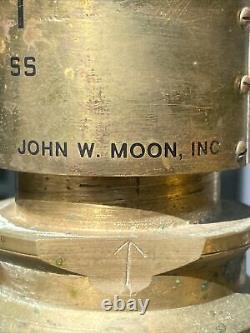 Vintage John W Moon Super Uni Fog Brass Fire Dept Hose Nozzle Sprayer Fire Dept
