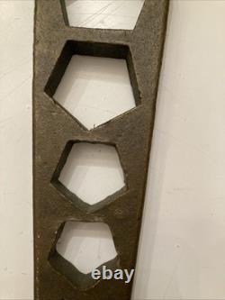 Vintage Jones FD Brass 5 Hole Fire Hydrant Wrench Tool USA Made