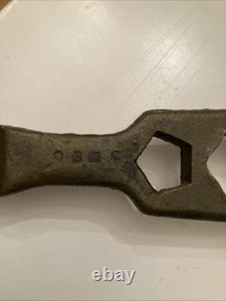 Vintage Jones FD Brass 5 Hole Fire Hydrant Wrench Tool USA Made