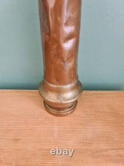 Vintage King George 1941 Fire Hose Nozzle W&Co Copper Brass WW2 Period Marked