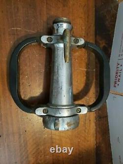 Vintage Large AKRON Metal NH Turbo Jet Fire Nozzle