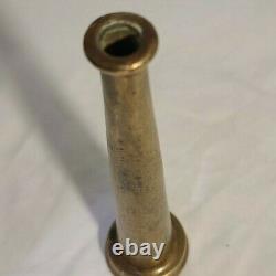 Vintage Large Brass Fire Hose Nozzle