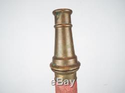 Vintage Large Brass Fire Nozzle 30 Powhattan B & I Works Ranson WV Fire Brigade