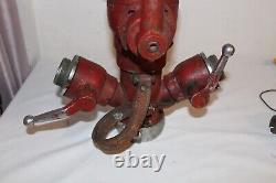Vintage Large Fire Department Triple Gated Wye